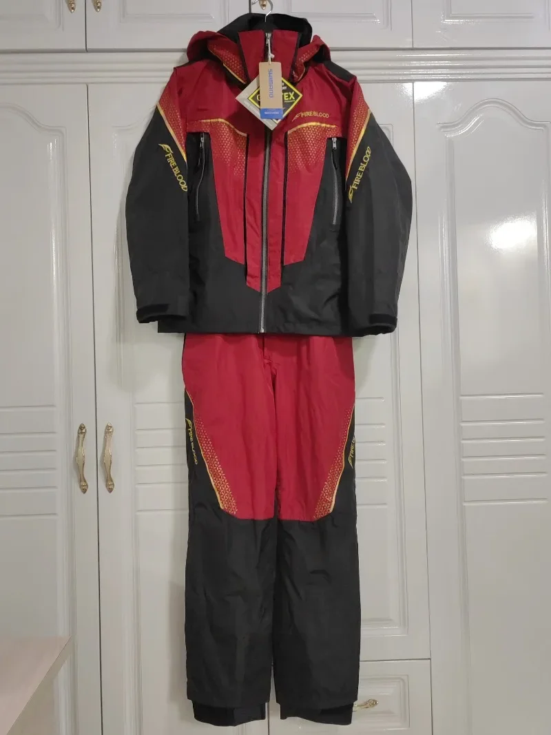 Fishing Rain Suit - 春秋の防水釣りジャケットとオーバーオールパンツ 2 本セット男性用防雨 3 層釣りスーツ釣り服