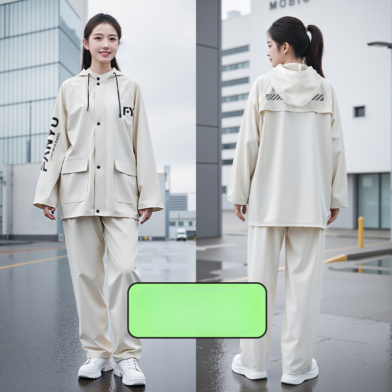 男女兼用 防風防水 レインスーツ レインコート レインパンツ - Fishing Rain Suit のレビューと価格