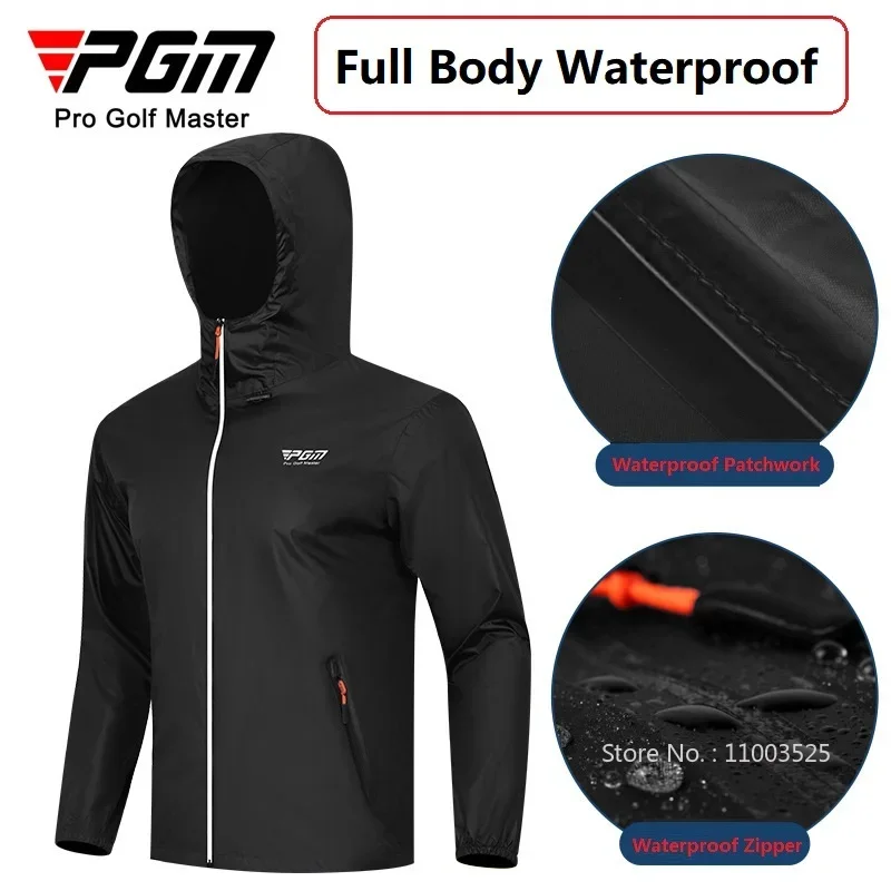 Pgm 男性ゴルフレインコートレインパンツスーツ防水オートバ - Fishing Rain Suit のレビューと価格